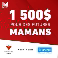 Participez au concours pour remporter 500$ chez Aubainerie, Canadian Tire Granby ou Brunet.