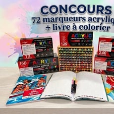 Participez pour remporter 72 marqueurs acryliques et un album de coloriage Disney !
