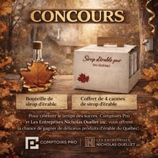 Participez à notre concours et remportez des délices à base d'érable!