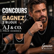 Participez au concours pour gagner des bijoux pour homme AJ&Co!