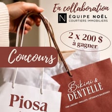 Participez au concours pour remporter deux cartes-cadeaux de 200$!