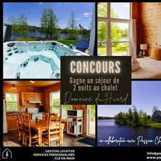 Participez pour remporter deux nuits au choix au prestigieux chalet du Domaine du Huard!