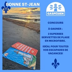 Participez au concours pour remporter deux serviettes de plage!