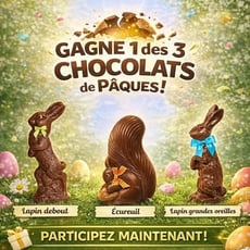 Participons pour remporter l'un des trois exquisites chocolats Giacomo!