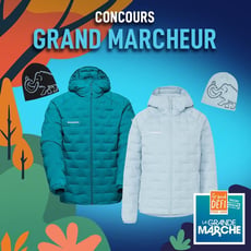 Participez au concours pour gagner l'un des 50 ensembles du Grand marcheur!