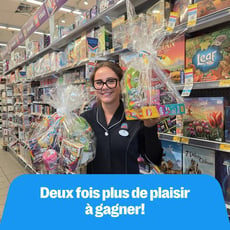 Participez au concours pour gagner l'un des deux paniers de friandises et de jeux!