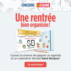 Participez au tirage de dix ensembles calendrier et agenda Salut Bonjour!