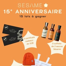 Participez au concours et courez la chance de gagner l'un des prix du Sésame!