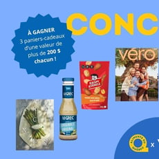 Participez pour remporter l’un des trois paniers-cadeaux et une carte-restaurant de 100 $.