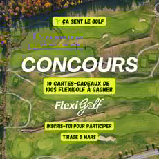 Participez pour remporter l’une des 10 cartes cadeaux FlexiGolf d’une valeur de 100$!