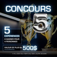 Participez et remportez l'une des cinq expériences pour quatre au TAG E-Karting & Amusement !