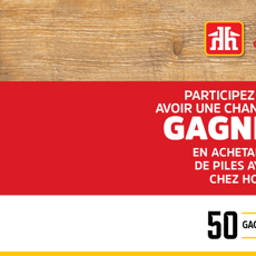 Participez au tirage pour remporter chaque semaine 50 cartes-cadeaux Home Hardware.