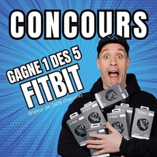 Participez pour remporter l'une des cinq montres Fitbit!