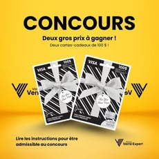 Participez et remportez l'une des deux cartes-cadeaux d'une valeur de 100 dollars!