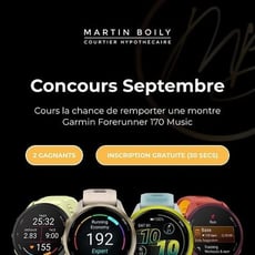 Participez au concours pour gagner l'une des deux montres Garmin Forerunner 170 Music!