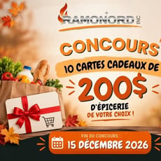 Participez au concours pour gagner l'une des dix cartes-cadeaux de 200$!