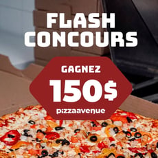 Participez au concours pour remporter une des six cartes-cadeaux de 25$ chez Pizza Avenue!