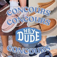 Participez pour remporter l'une des trois paires de chaussures HEYDUDES!
