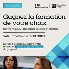 Participez pour remporter une formation de votre choix!