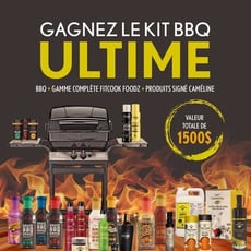 Concours: Remportez l'intégralité des produits Signé Caméline, Fit Cook Foodz et un BBQ!