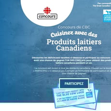 Concours : Remportez l'un des cinq lots pour bénéficier de produits laitiers canadiens annuels !