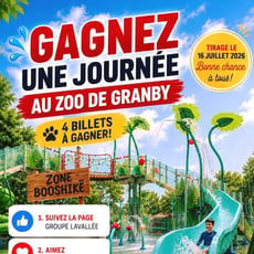 Participez et remportez quatre billets pour le zoo de Granby et Amazoo!