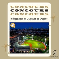 Obtenez quatre billets pour les Capitales de Québec!