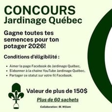 Participez au concours et remportez l'intégralité des semences pour votre potager!