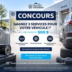 Participez au concours pour remporter trois services pour votre voiture!
