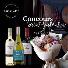 Participez au concours et remportez un bouquet floral ainsi que trois bouteilles de vin!