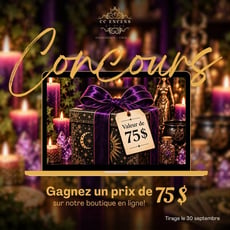 Participez au concours et remportez un bon de 75$ sur CC Encens!