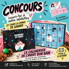 Participez au concours pour gagner un calendrier de l'avent Bon Bain!