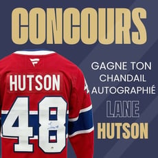 Concours : Remportez un chandail signé par Lane Hutson !