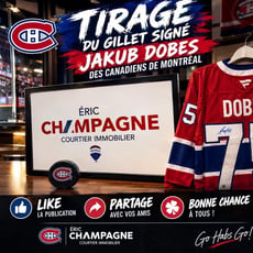 Participez au concours et remportez un chandail de Jakub Dobes!