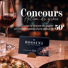 Participez au concours pour remporter un chèque-cadeau de 50$ chez Bossini!