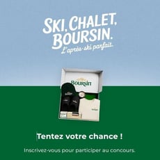Participez au concours et remportez un élégant coffret après-ski de Boursin!