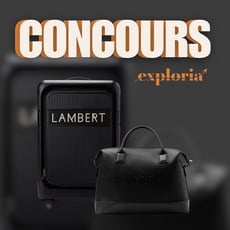Remportez un luxueux lot de bagages Lambert grâce à Exploria Voyages.