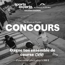 Participez au concours pour remporter un ensemble de course Ciele raffiné!