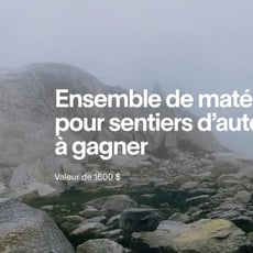 Participez au concours pour gagner un équipement parfait pour l'automne!