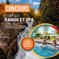 Participez au concours pour gagner un forfait au Canyon Sainte-Anne!