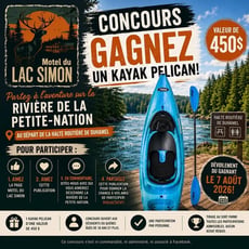 Participez et remportez un kayak Pelican lors de notre concours!