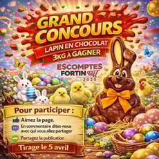 Concours : Remportez un lapin en chocolat d'un poids de 3 kg !