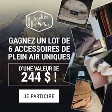 Participez au concours pour remporter un lot offert par la société Shelter!