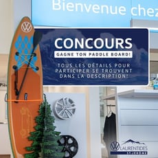 Participer pour remporter une planche de paddle signée par VW!