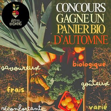 Participez au concours pour gagner un panier de légumes bio!