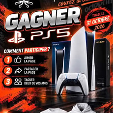 Participez au concours pour gagner une PS5 !