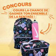 Gagnez un sac à dos, une boîte à lunch et une bouteille!