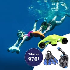 Chance de gagner un scooter sous-marin et équipement de plongée