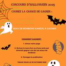 Participez pour remporter un assortiment de douceurs d’Halloween par KandJu!