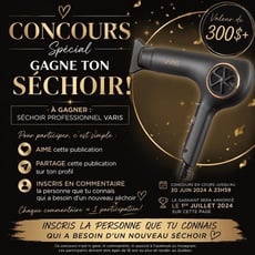 Participez et remportez un sèche-cheveux Varis de qualité professionnelle!